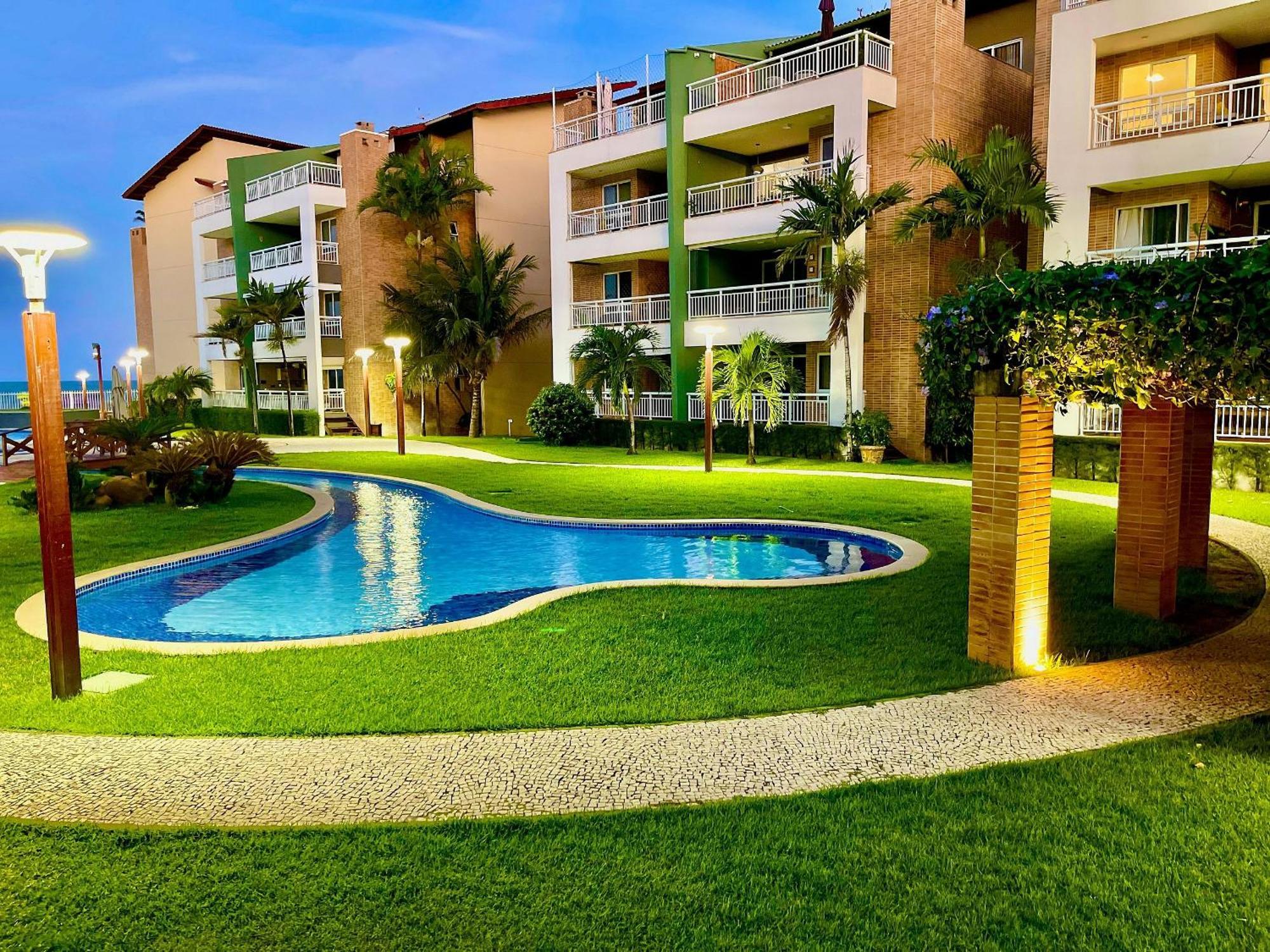 Terramaris - Aptos Vista Mar, Pe Na Areia, Vizinho Ao B Park Aquiraz Exterior photo