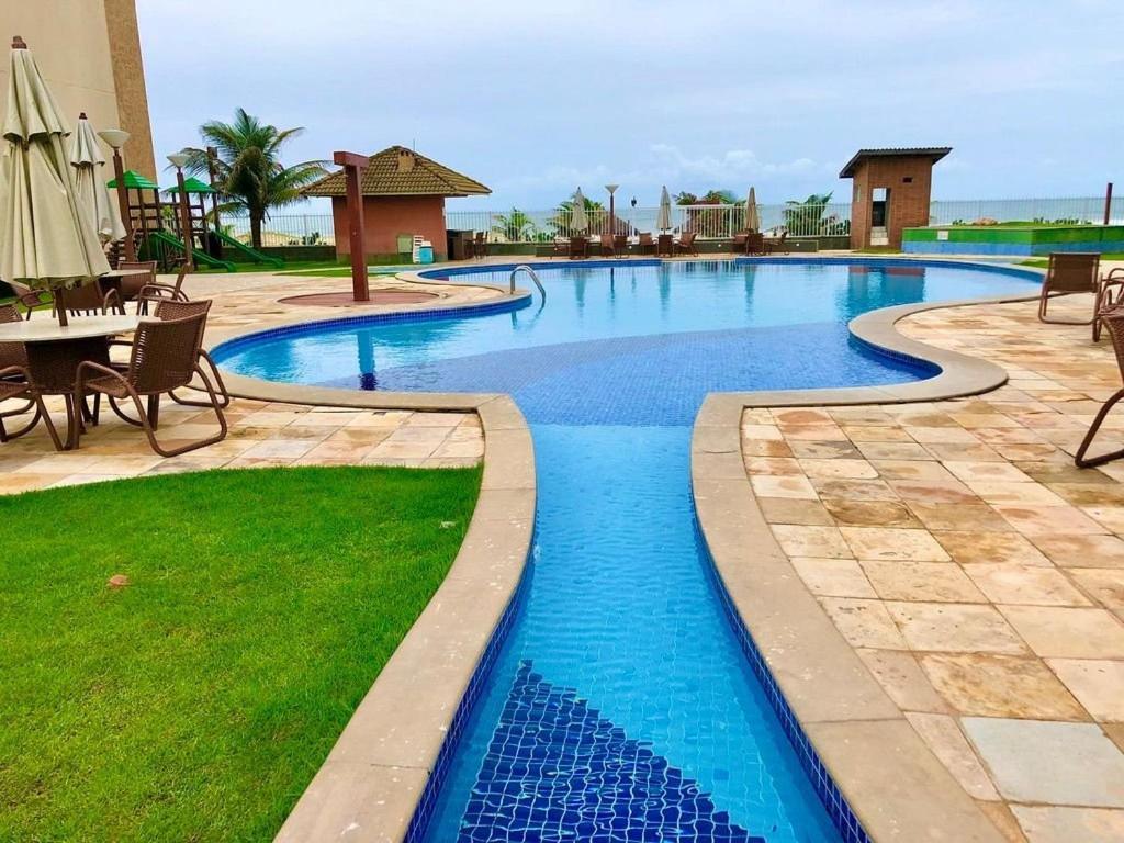 Terramaris - Aptos Vista Mar, Pe Na Areia, Vizinho Ao B Park Aquiraz Exterior photo
